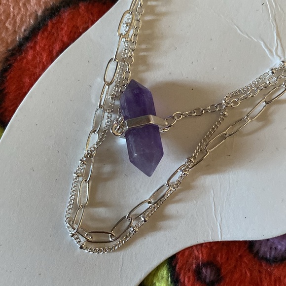 Amethyst anklet set - Picture 2 of 3